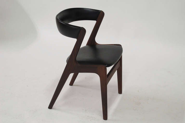Scandinavian Modern Ten Kai Kristiansen Danish Dining Chairs