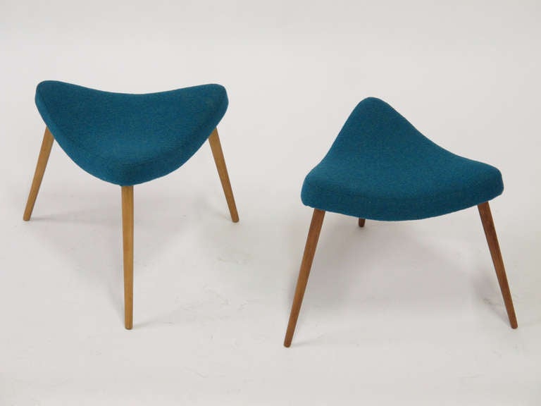 Danish Wave Shaped Ottomans