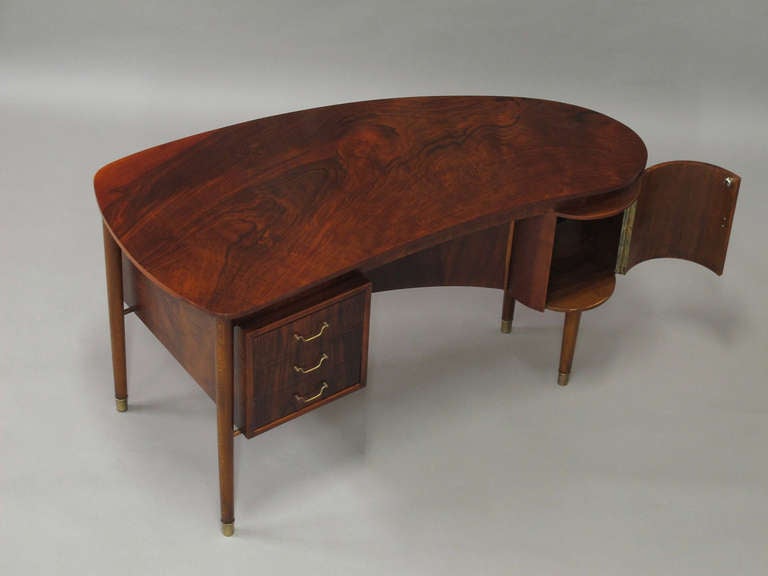 Kai Kristiansen Danish Writing Desk In Excellent Condition In Oakland, CA