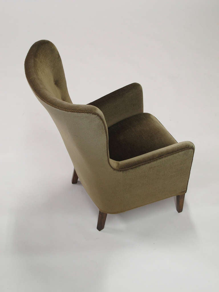 1930's Scandinavian Wingback Chair 4