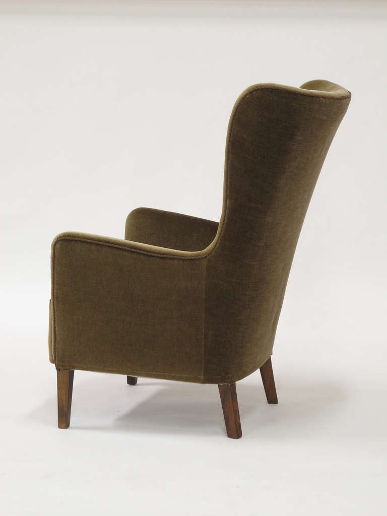 20th Century 1930's Scandinavian Wingback Chair