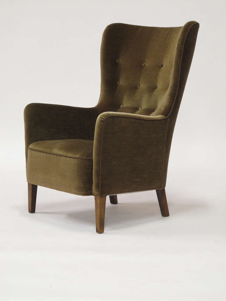 1930's Scandinavian Wingback Chair 2