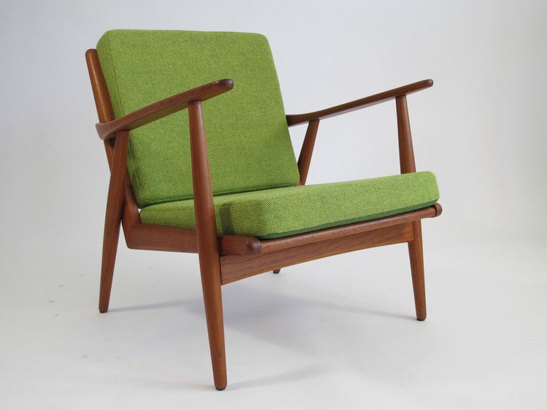 Scandinavian Modern Mid Century Danish Teak Lounge Chair
