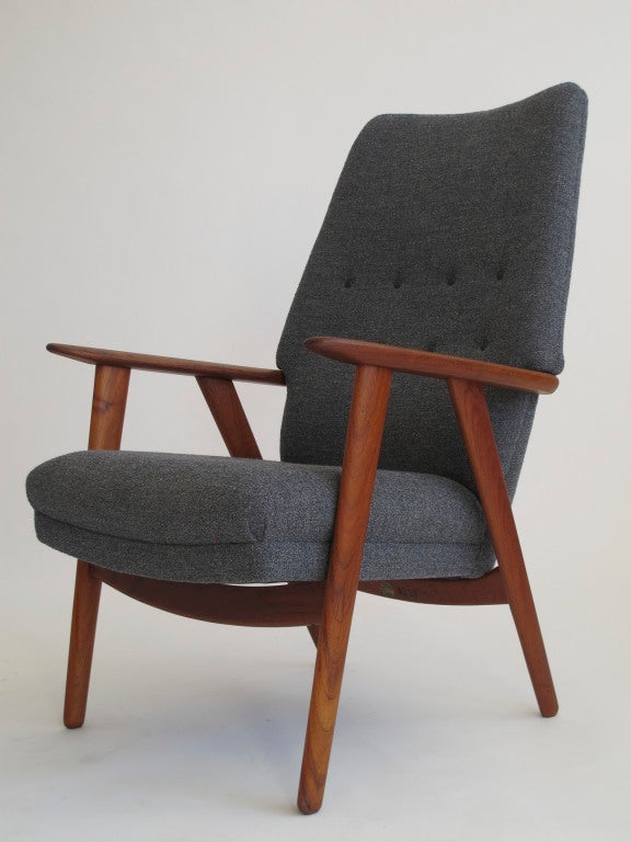 Danish Kurt Olsen high-back easy chair