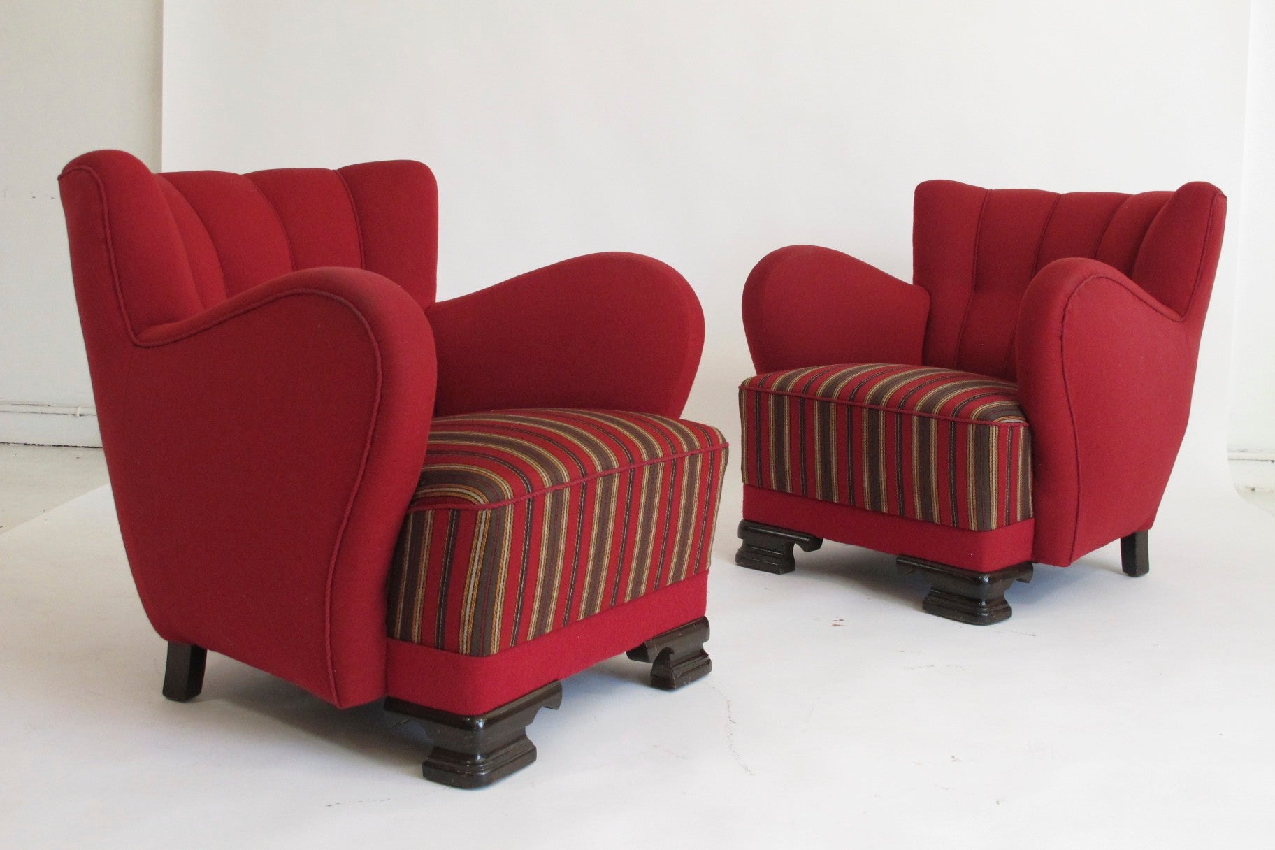 Scandinavian 1930's Deco Club Chairs