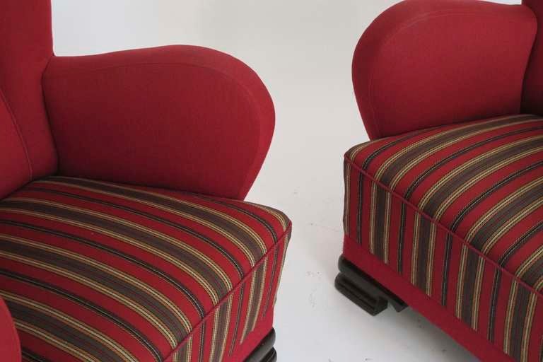 Scandinavian 1930's Deco Club Chairs 3