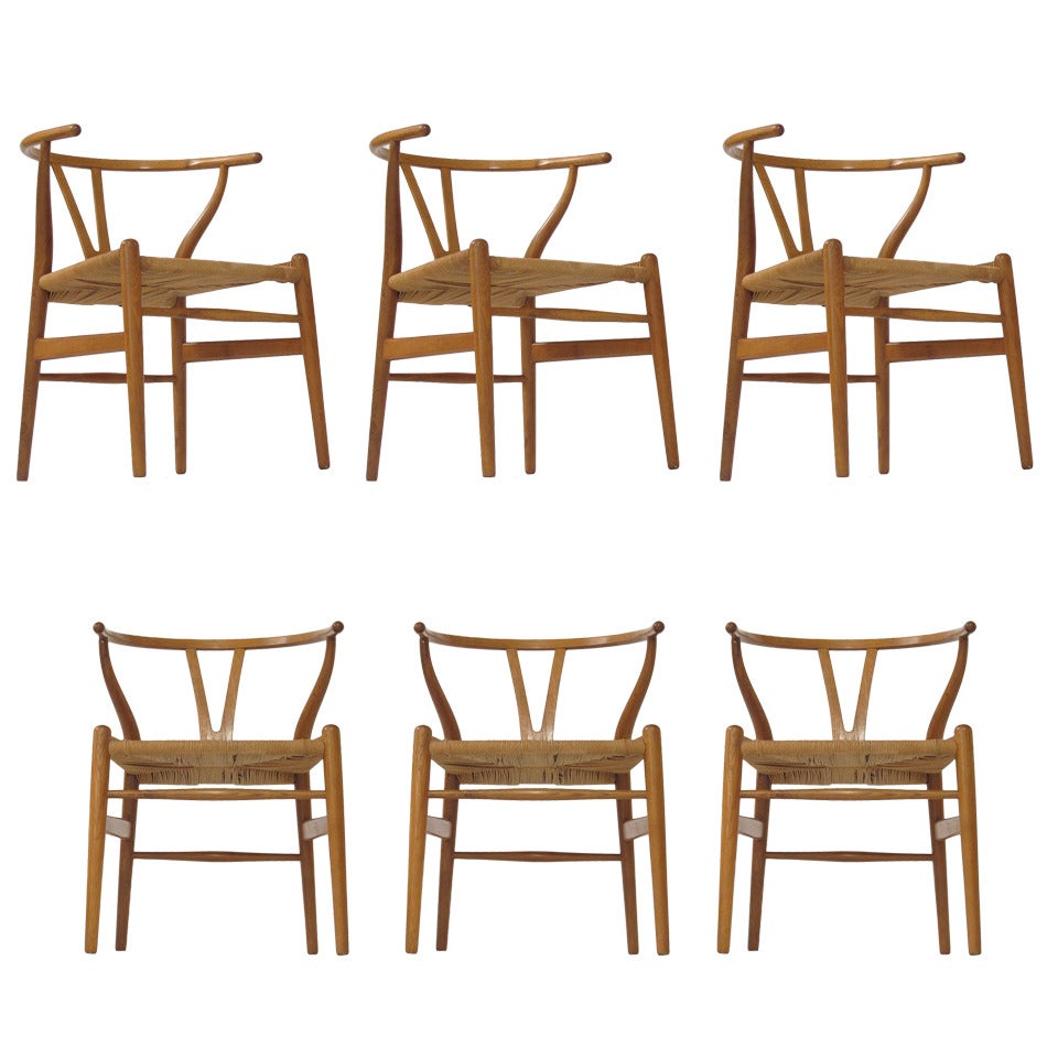 First Production Wishbone Chairs by Hans Wegner