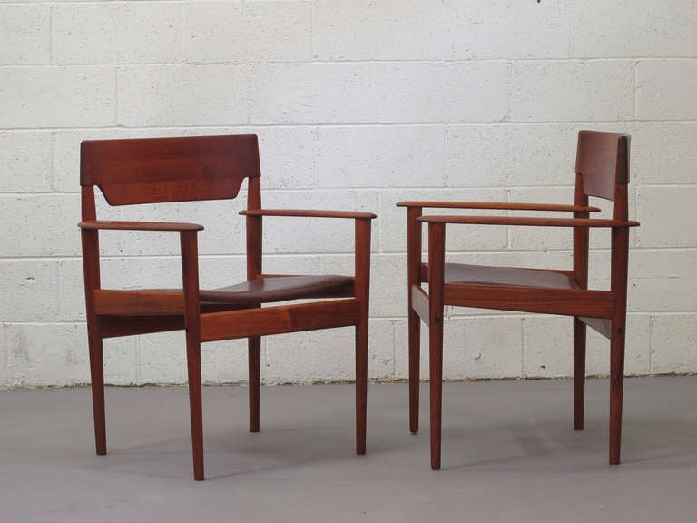 20th Century Arm Chairs by Grete Jalk for P. Jeppesen