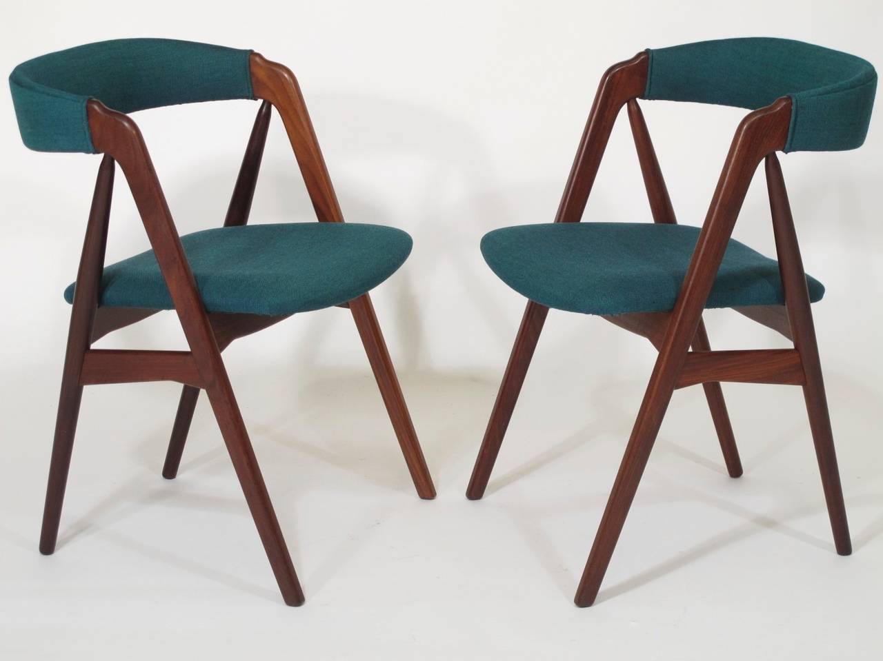 Six Danish Walnut Dining Chairs 2