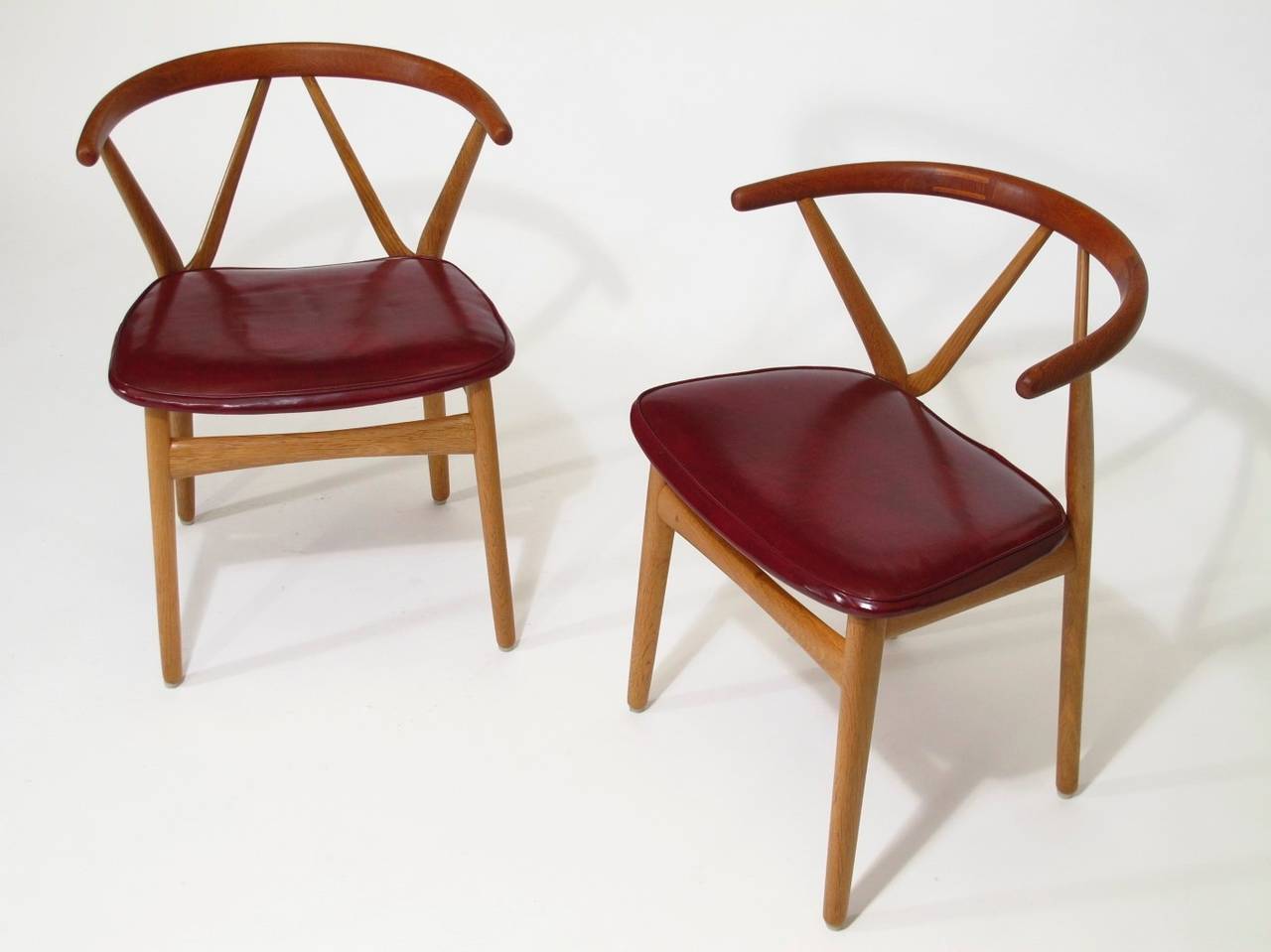 Dänische Esszimmerstühle von Henning Kjaernulf, Mitte des Jahrhunderts