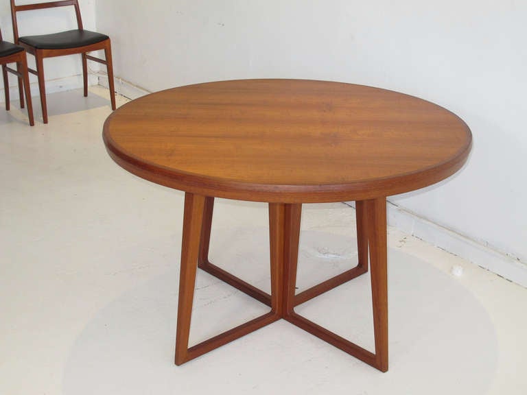 Arne Vodder Danish Teak Dining Table