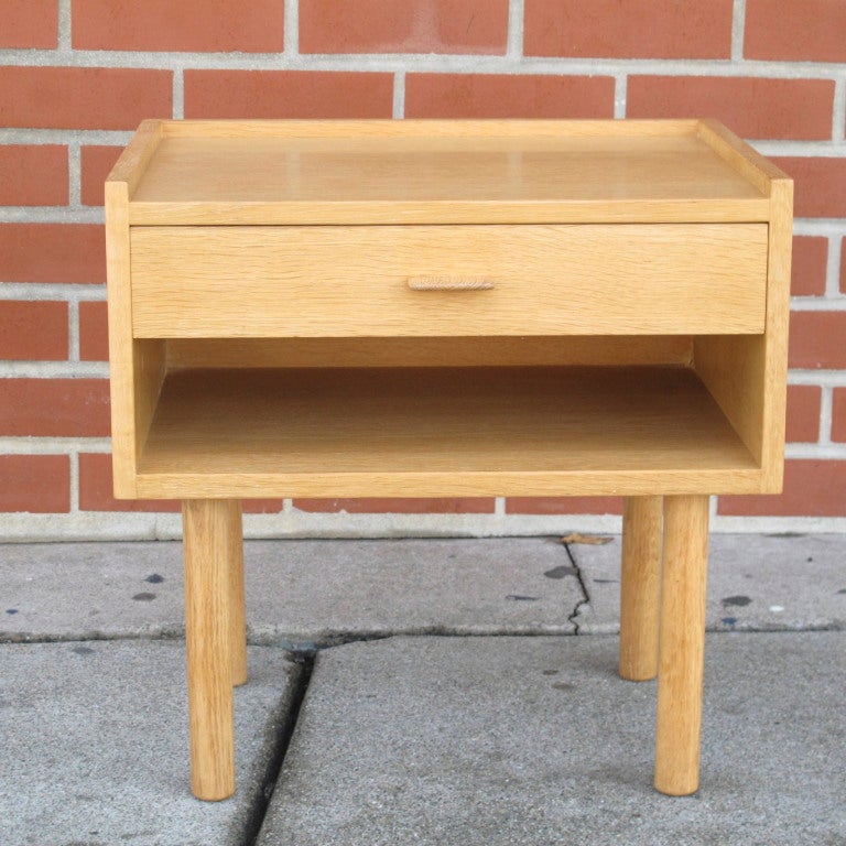 Danish Hans Wegner Oak Nightstand