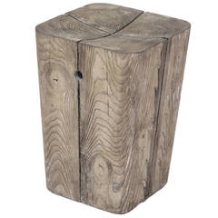 Wood Stump Stool