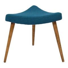 Mid Century Triangle Wave Ottoman 8