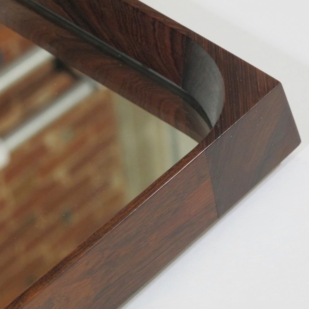 Hand-Crafted Mid-Century Brazilian Rosewood Frame Mirrors