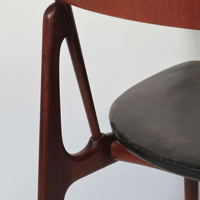 Mid-20th Century Six Danish Modern Teak Dining Chairs