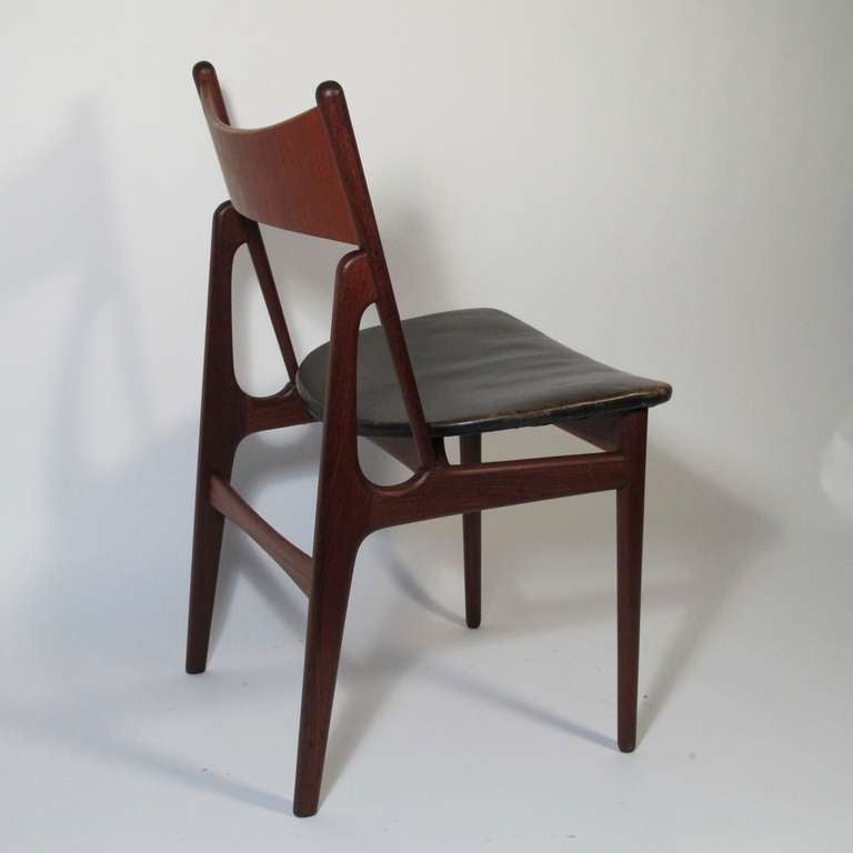 Wood Six Danish Modern Teak Dining Chairs