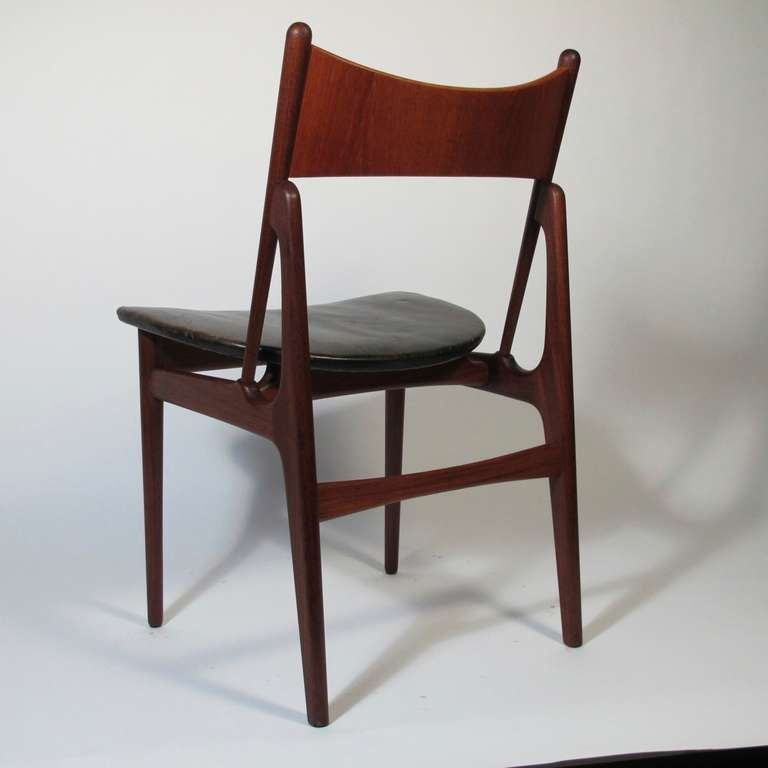 Six Danish Modern Teak Dining Chairs 1