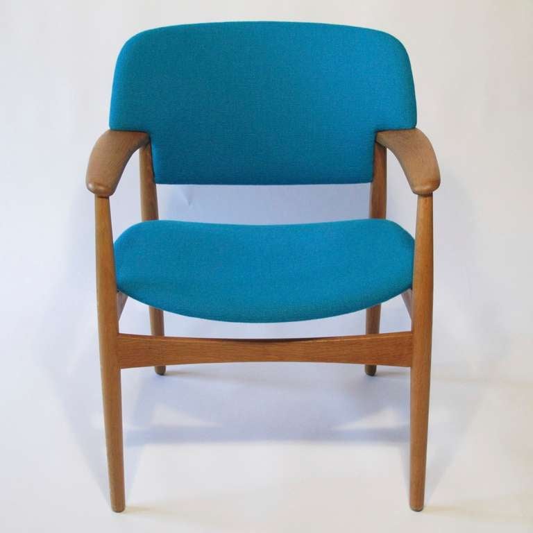 Danish Aksel Bender Madsen Oak Arm Chair