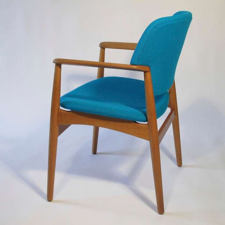 Aksel Bender Madsen Oak Arm Chair In Excellent Condition In Oakland, CA