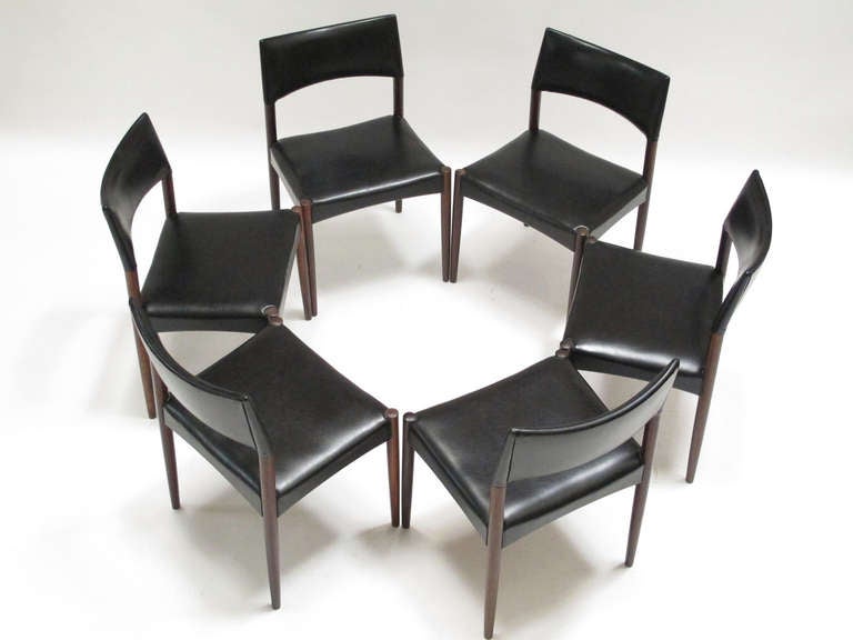 Danish Rosewood Dining Chairs by Aksel Bender Madsen