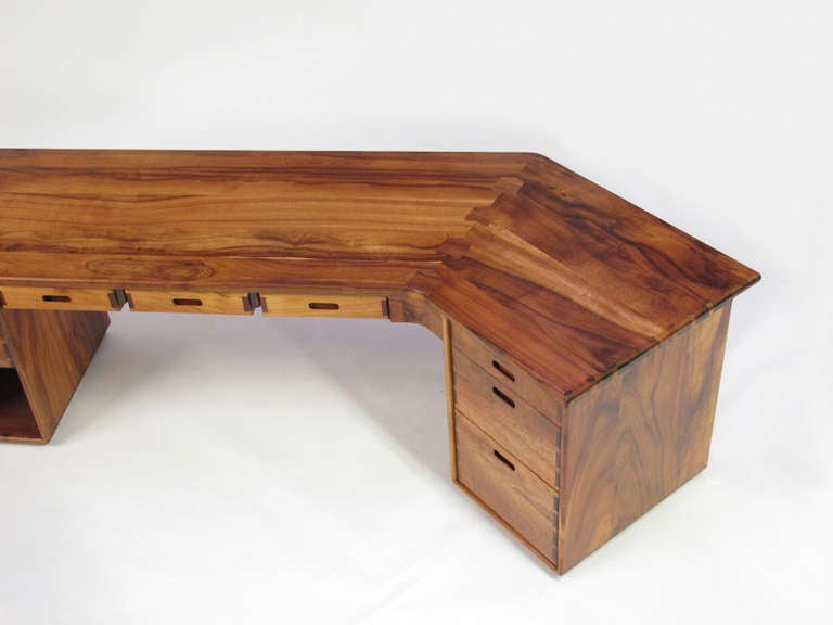 American Studio Crafted Koa Wood Desk