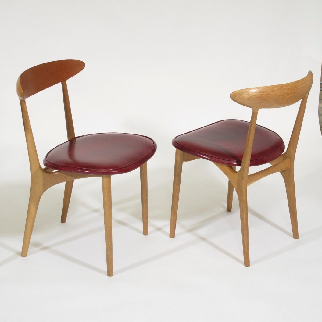 Kurt Ostervig Mid-Century Dining Chairs In Excellent Condition In Oakland, CA