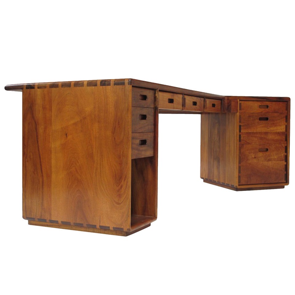 Studio Crafted Koa Wood Desk