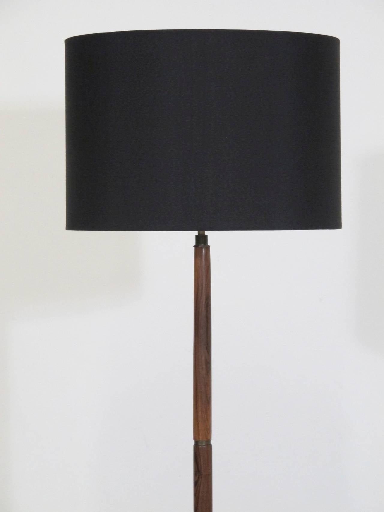 Scandinavian Modern Mid-Century Rosewood Floor Lamp