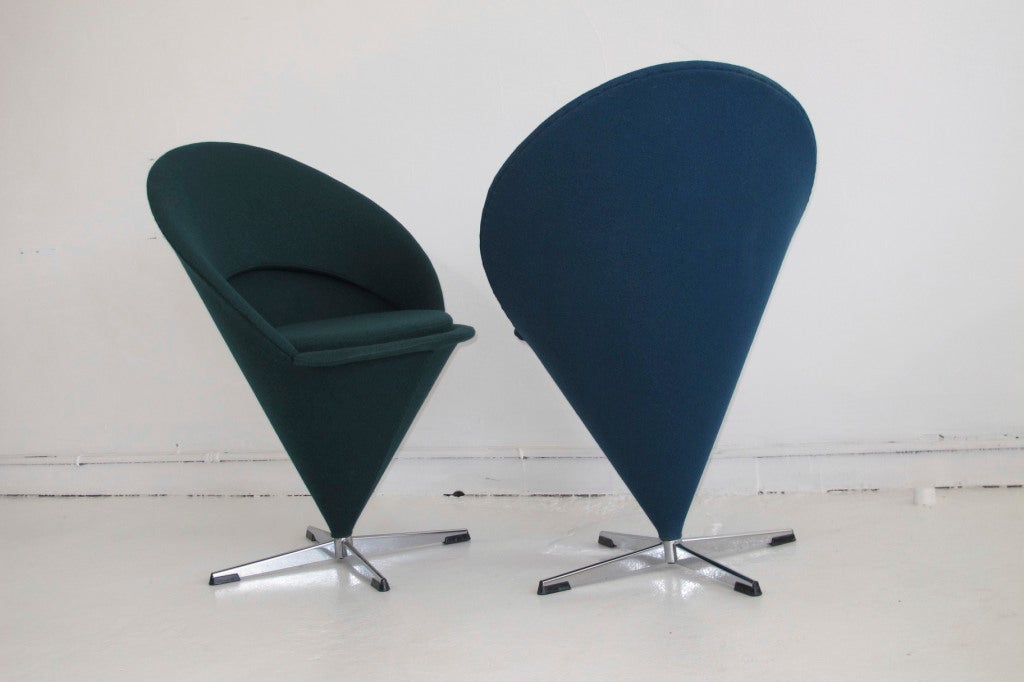 Danish Verner Panton Cone Chairs