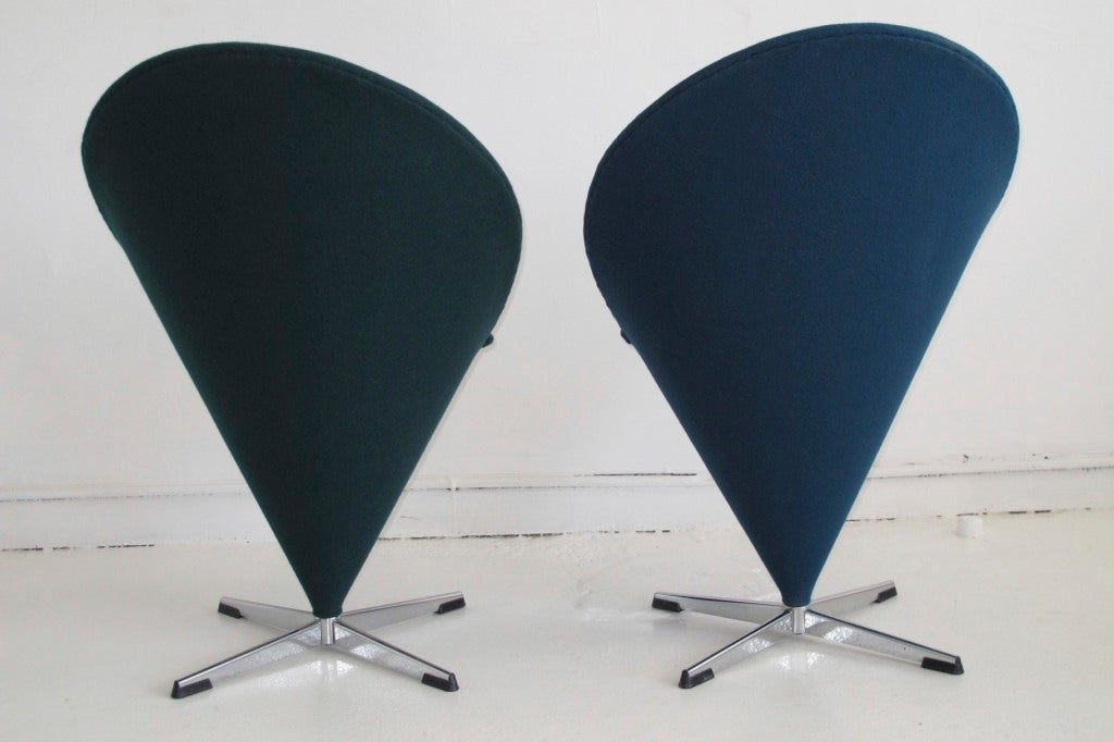 Verner Panton Cone Chairs In Excellent Condition In Oakland, CA