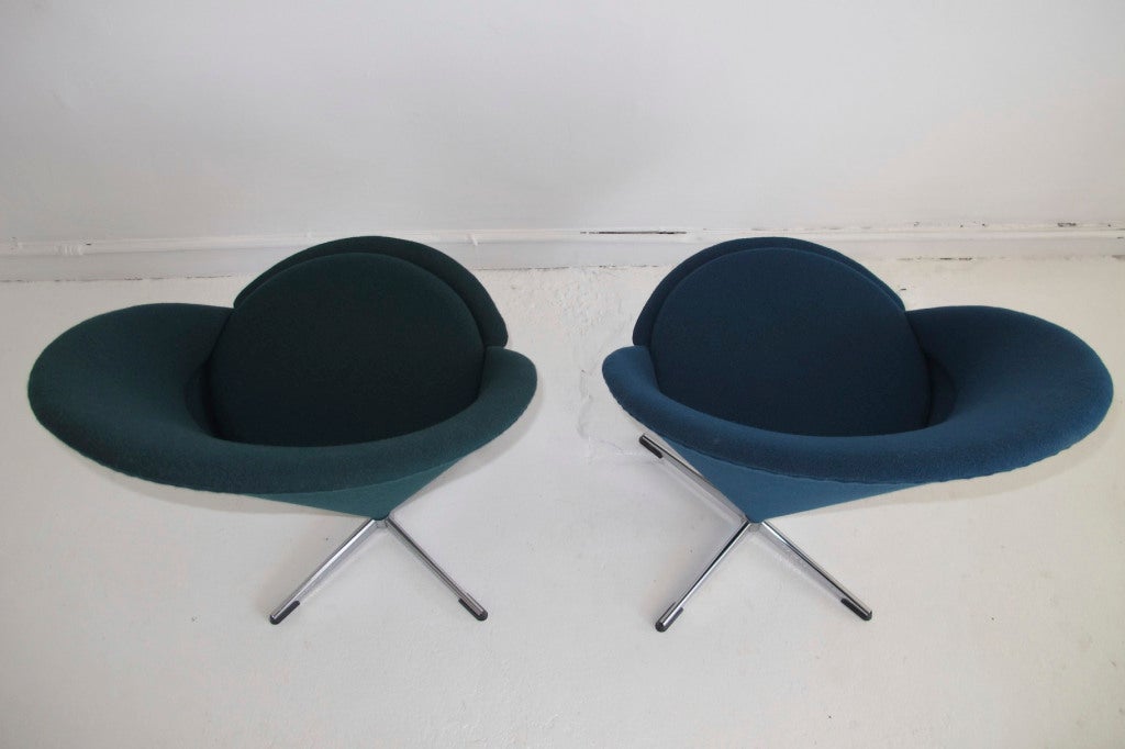 Mid-20th Century Verner Panton Cone Chairs