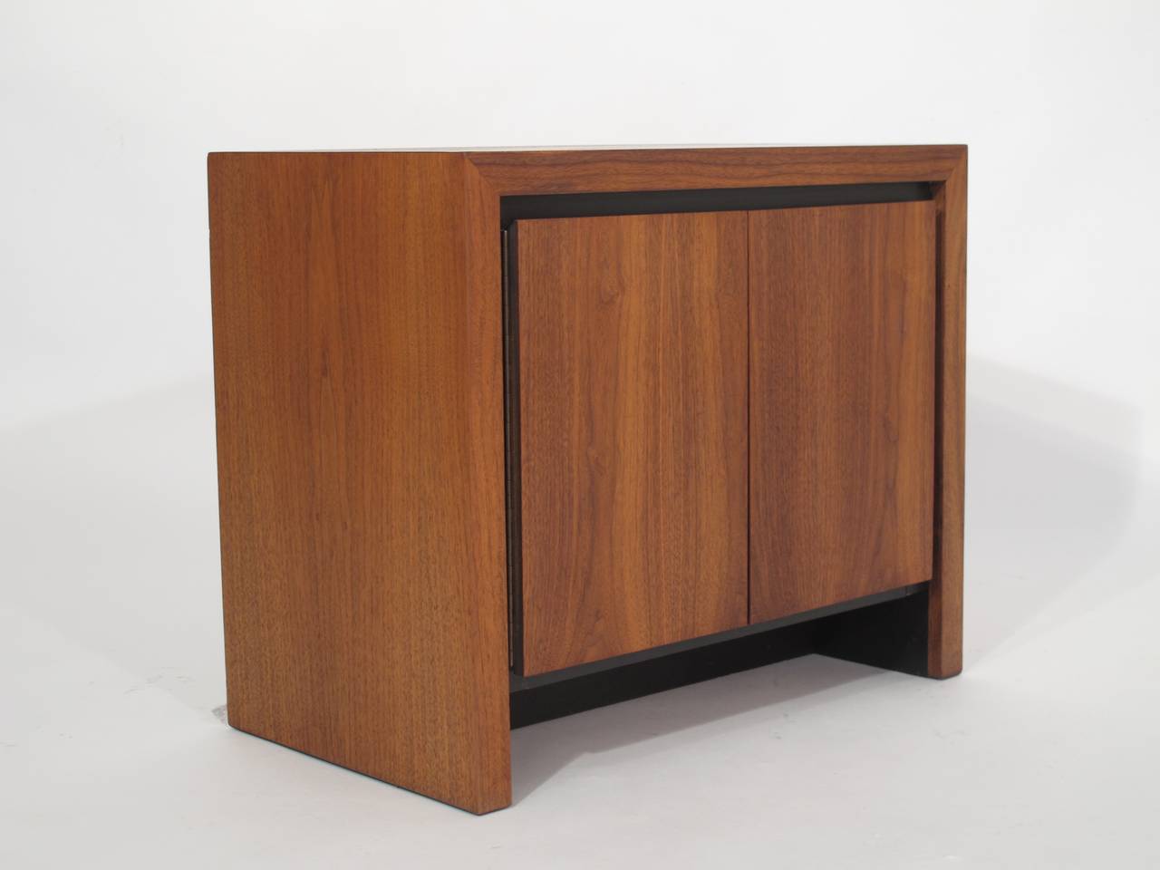 American Mid-Century Walnut Nightstands