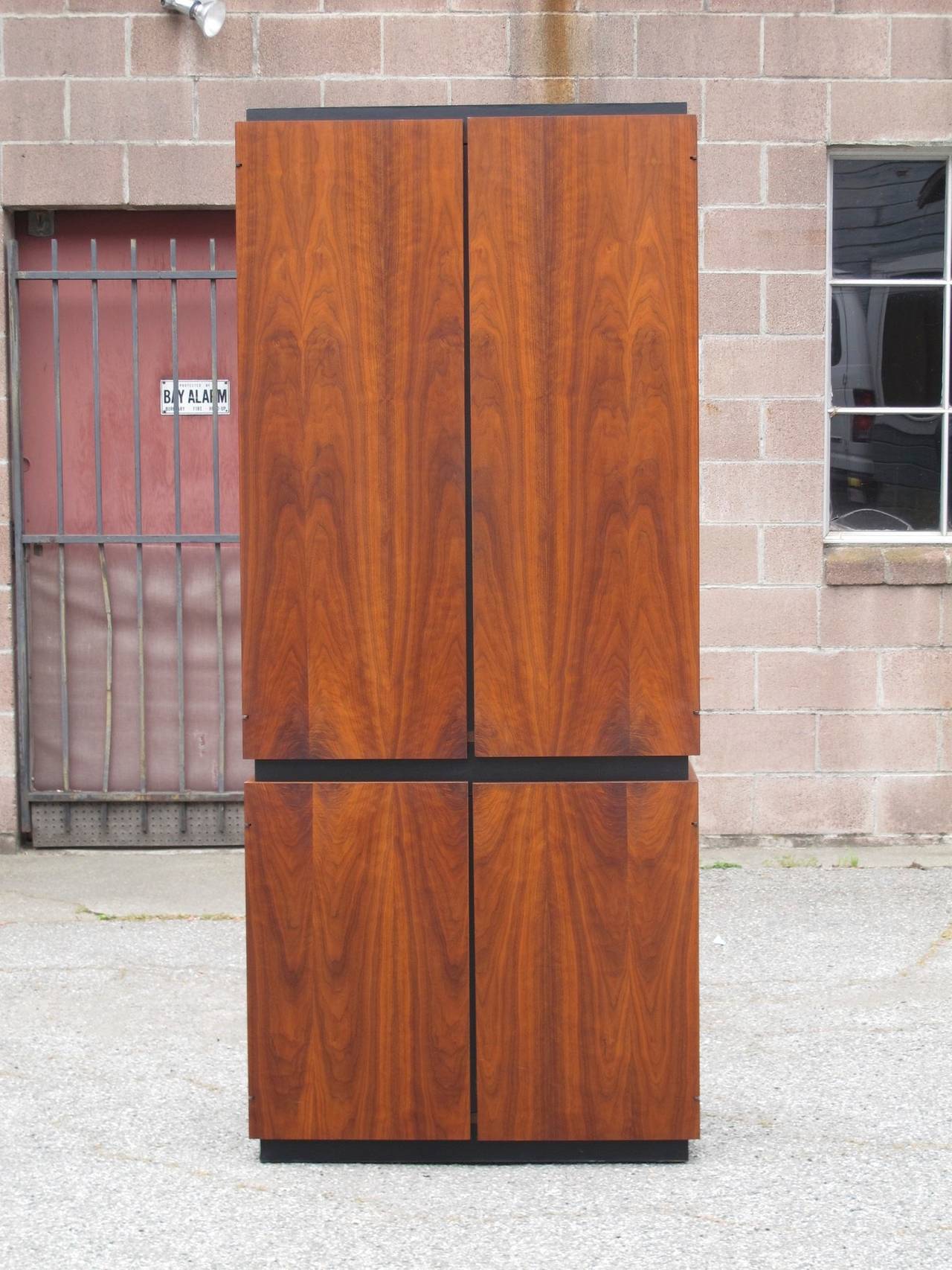 20th Century Barzilay Mid Century Walnut Armoire