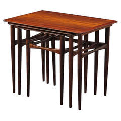 Danish Brazilian Rosewood Nesting Tables