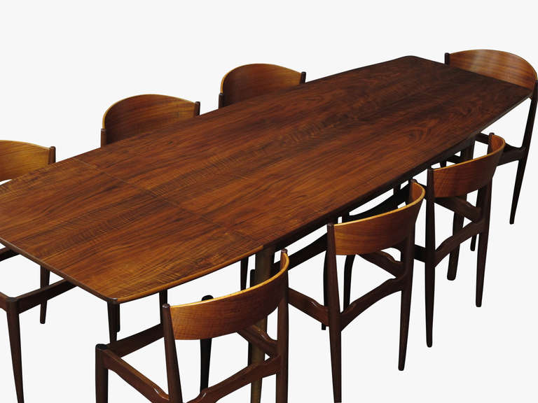 Danish Walnut Drop-leaf Dining Table 4