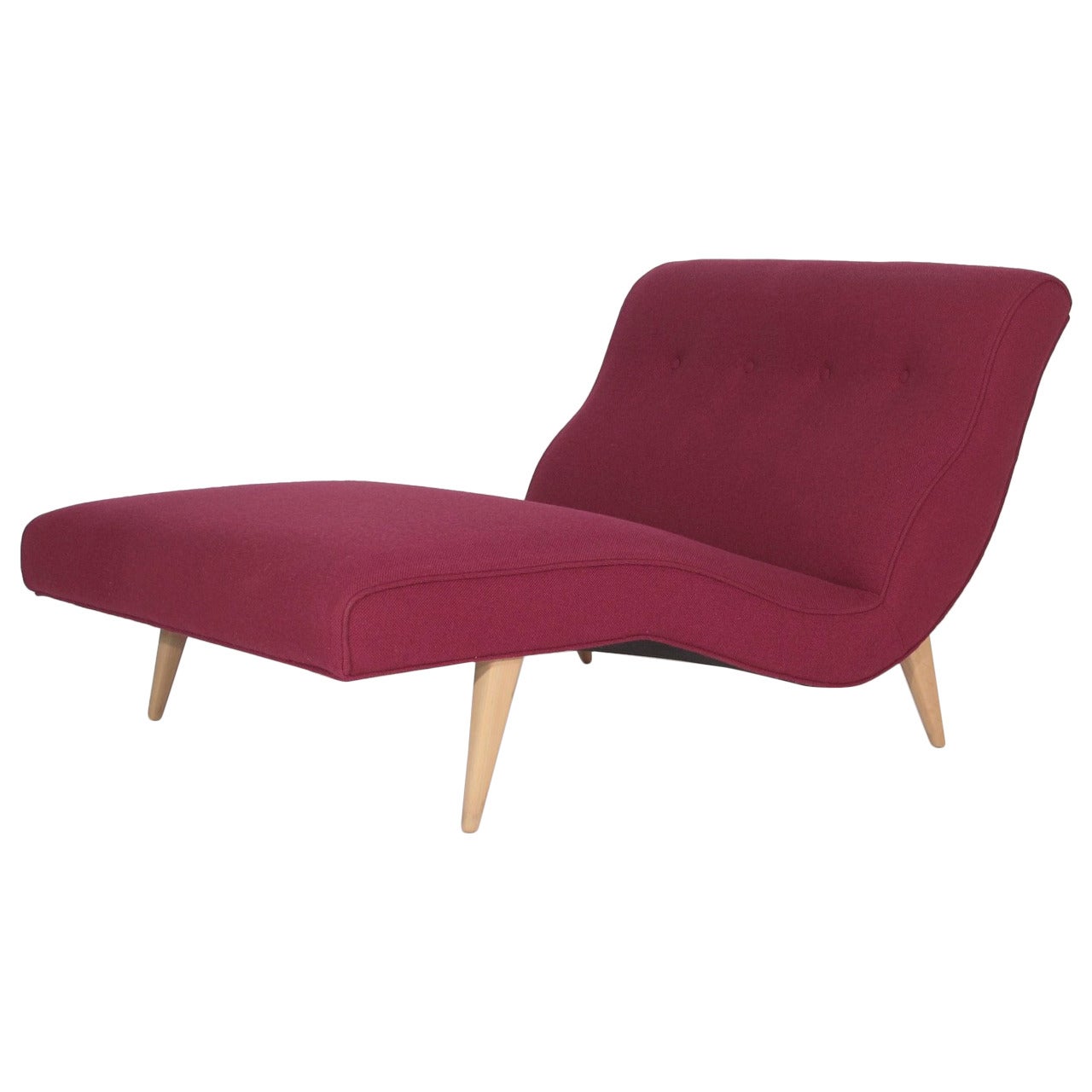 Mid-Century Chaise Lounge in Manner of Adrian Pearsall