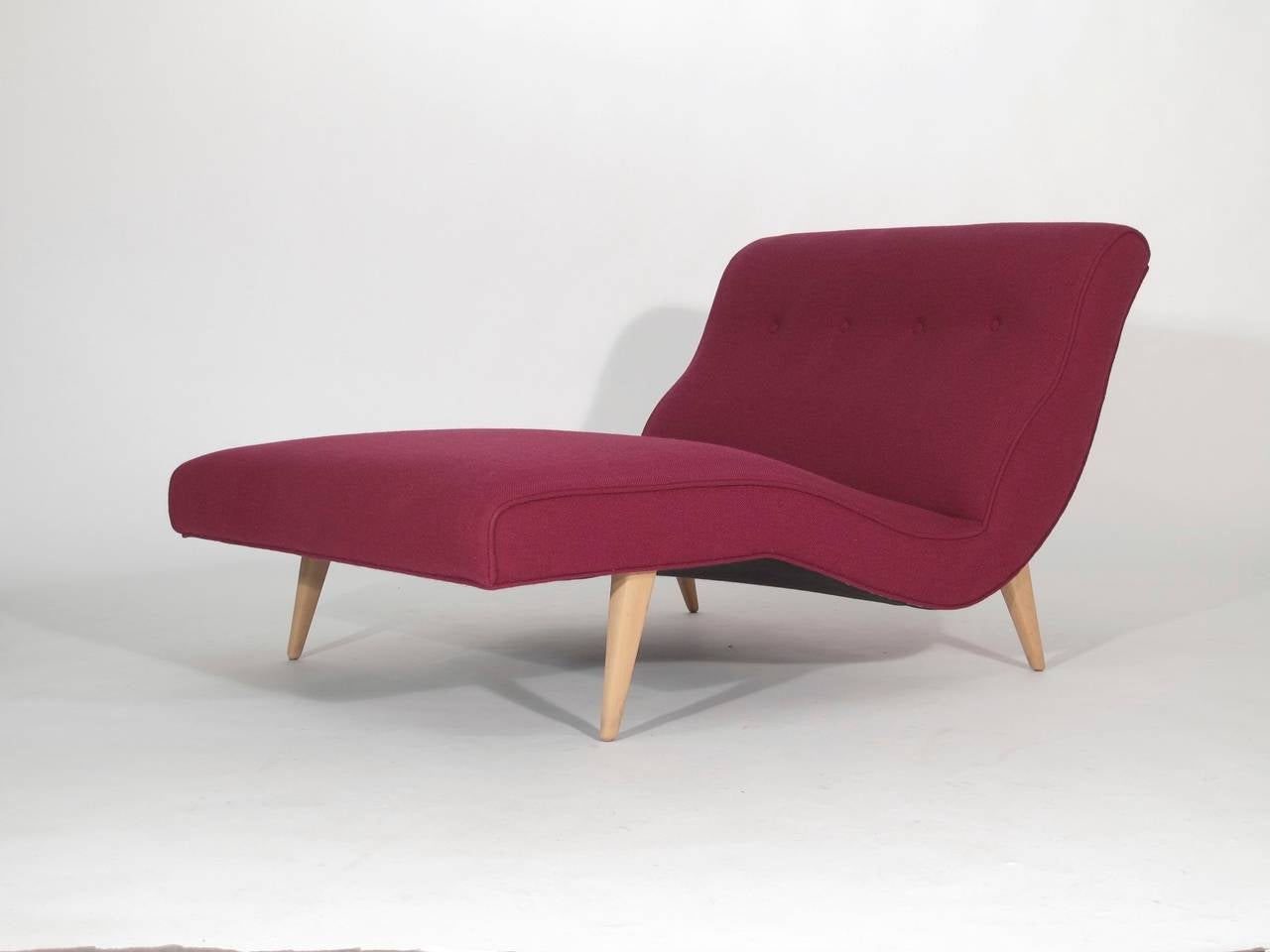Mid-Century Chaise Lounge in Manner of Adrian Pearsall In Excellent Condition In Oakland, CA