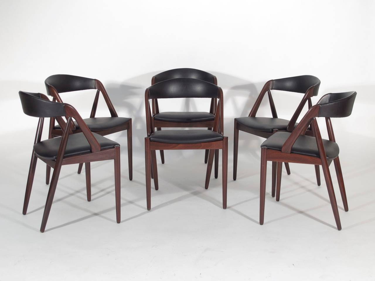 20th Century Mid-Century Kai Kristiansen Curved Back Dining Chairs 45+ Available