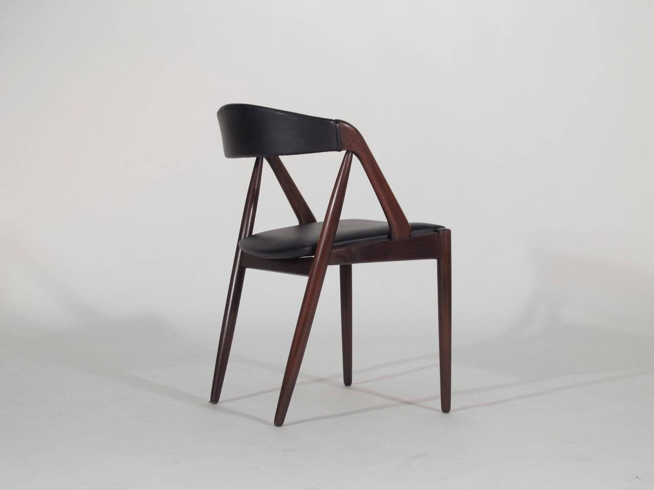 Scandinavian Modern Mid-Century Kai Kristiansen Curved Back Dining Chairs 45+ Available