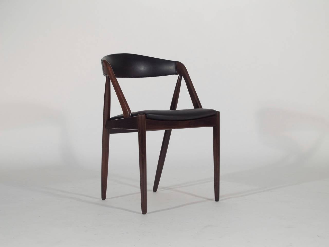 curved back dining chair wood