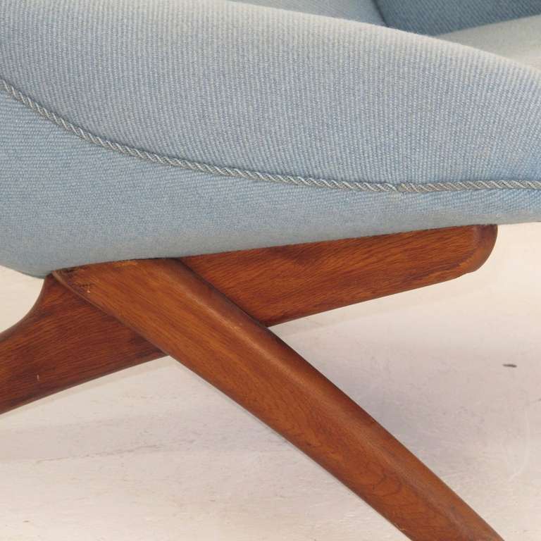 Mid-20th Century Mid-century Illum Wikkelso Lounge Chair