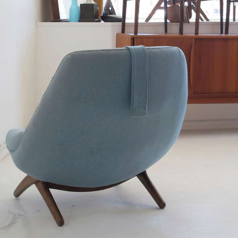 Wood Mid-century Illum Wikkelso Lounge Chair
