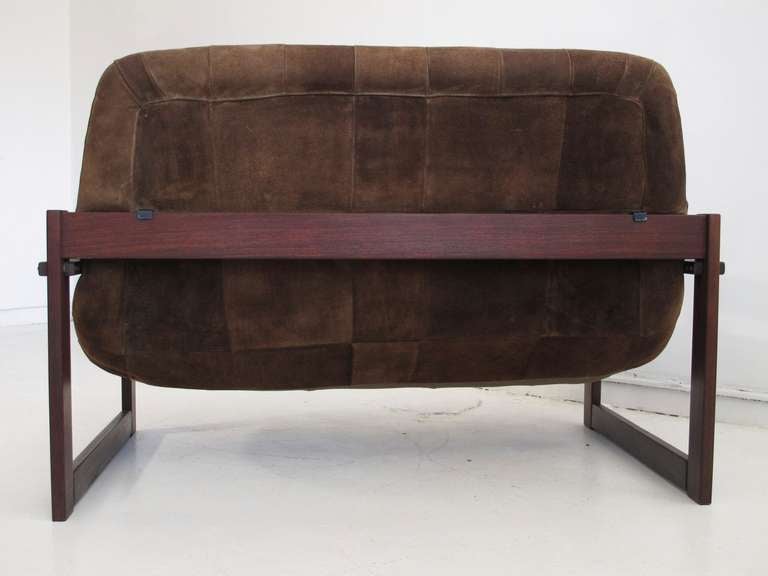 Late 20th Century 70's Brazilian Leather sofa by Lafer