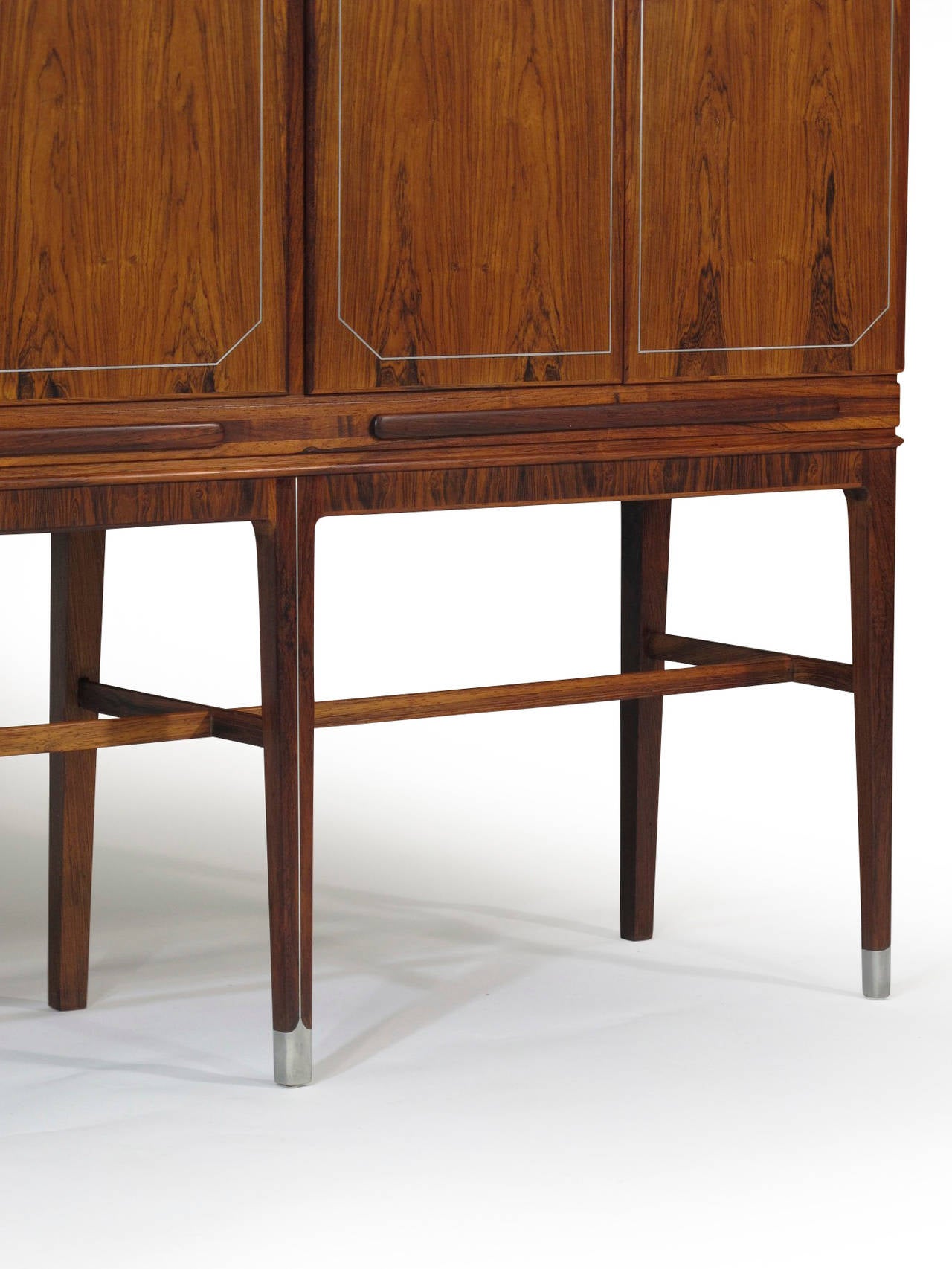 Georg Kofoed Rosewood Cabinet with Eight-carat White Gold Inlay 1