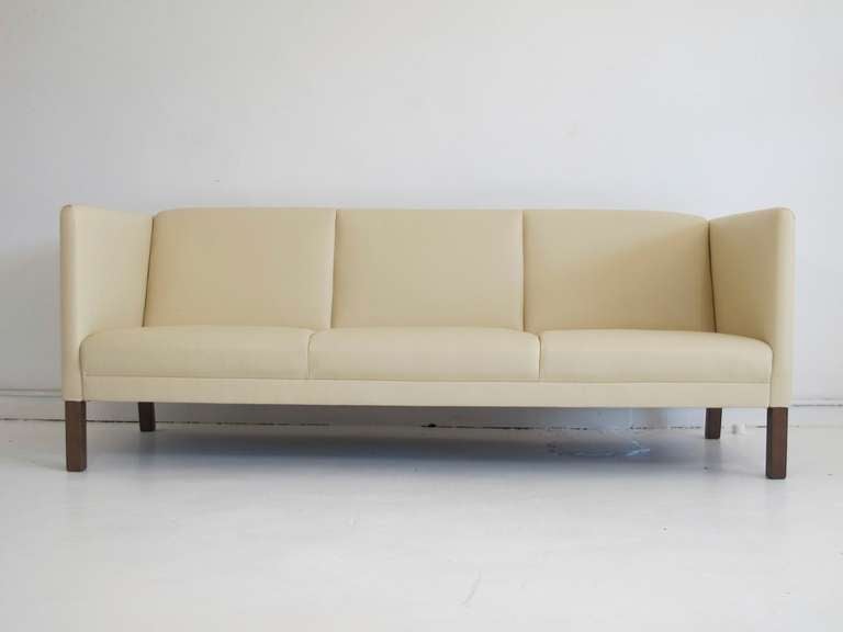 Mid century Danish Leather Sofa by Erik Jorgensen 2