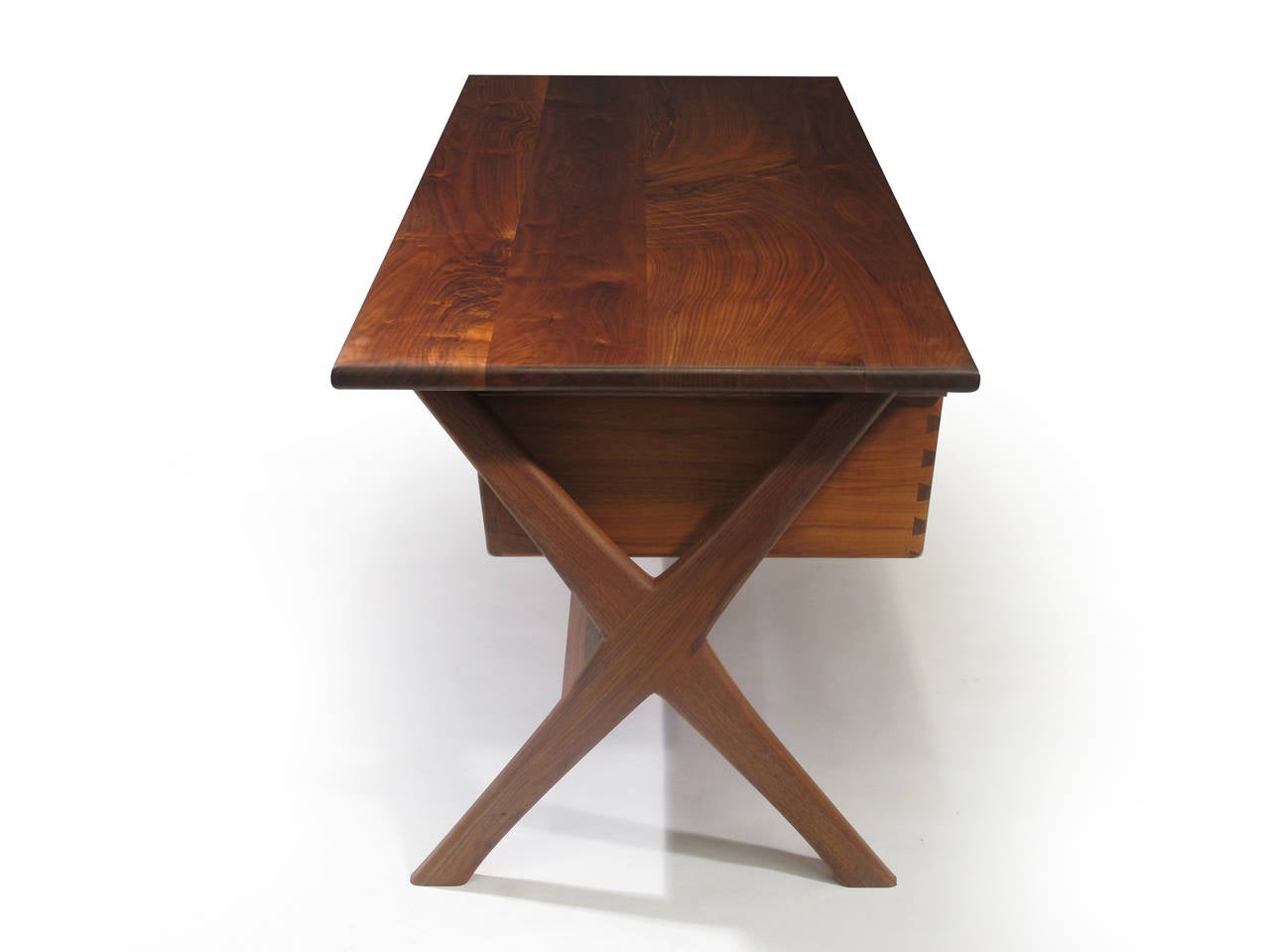 20th Century Jim Sweeney Koa and Walnut Desk No. 1