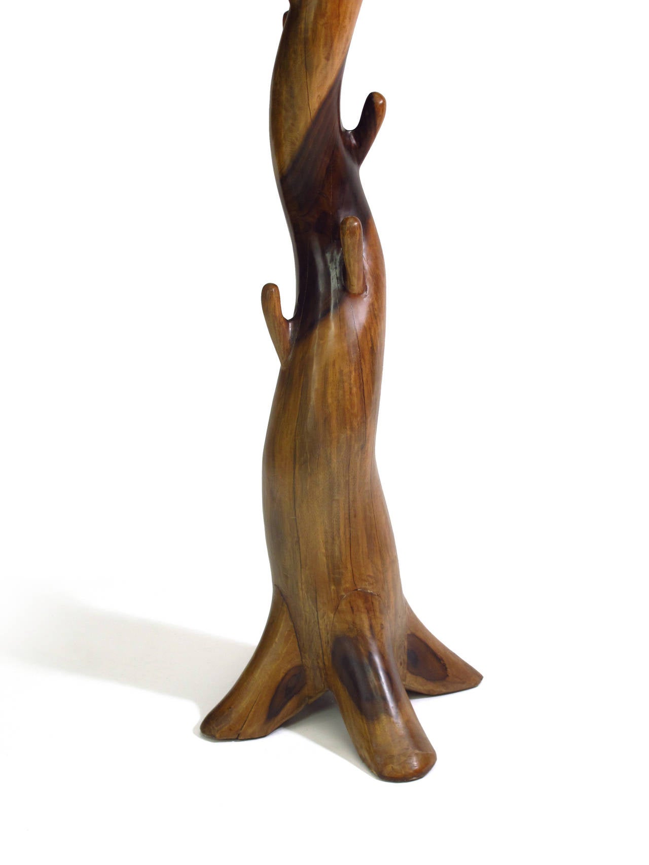 Mid-Century Modern Sculpted Rosewood Coat Tree