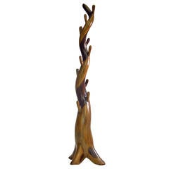 Sculpted Rosewood Coat Tree