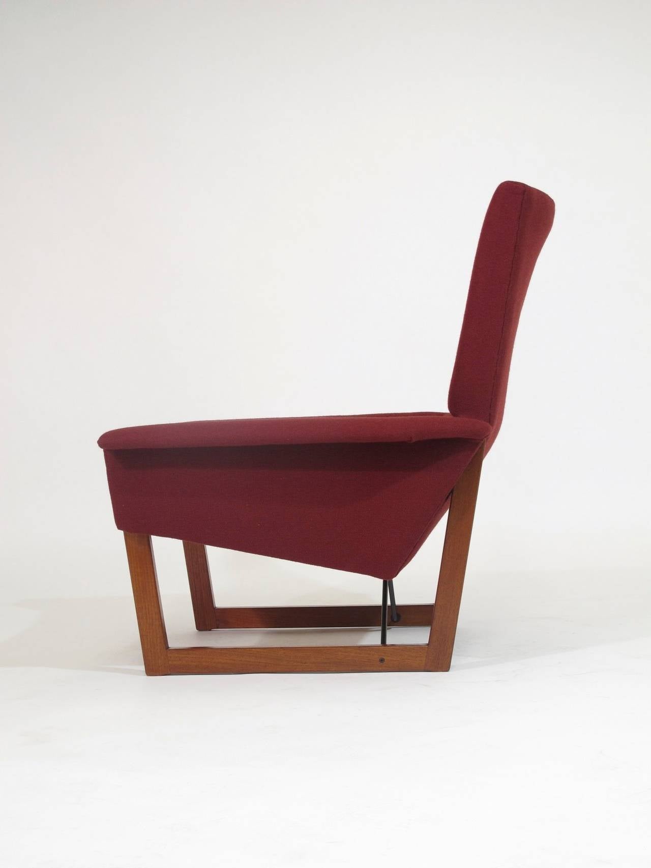 Wool Illum Wikkelso Danish Lounge Chair